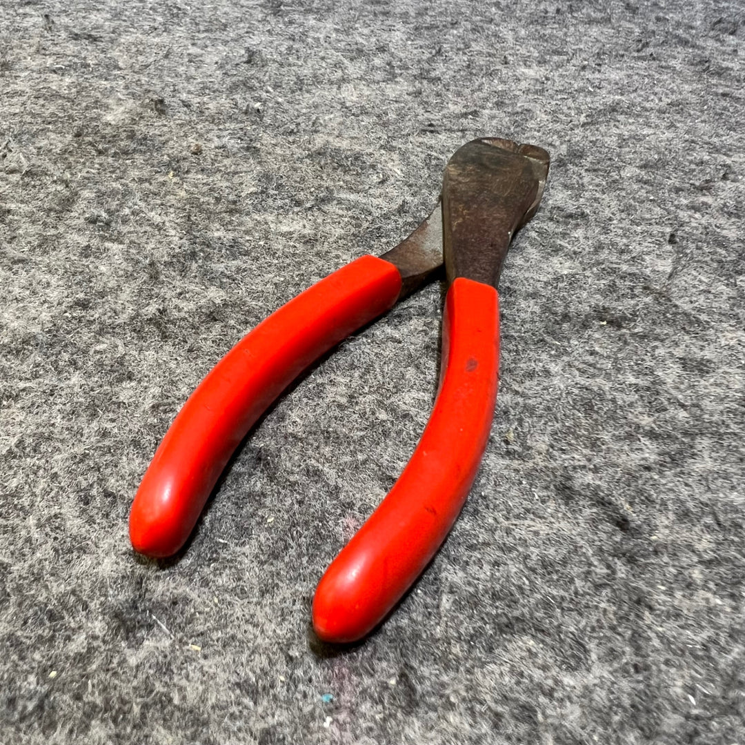 ▲Snap-on スナップオン ニッパー 87ACP 全長185mm 中古希少 旧ロゴ *さび有【桶川店】
