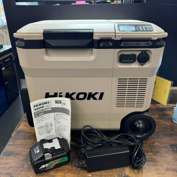 ☆ハイコーキ(HIKOKI ※旧:日立工機) コードレス冷温庫 UL18DC(WMB)【戸田店】 バッテリー付き