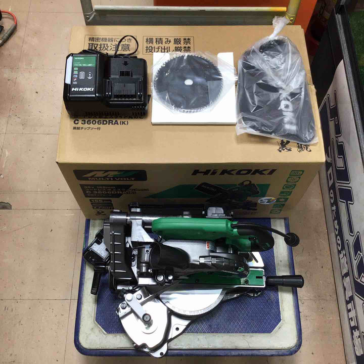 ★ハイコーキ(HIKOKI ※旧:日立工機) コードレス卓上スライド丸のこ C3606DRA(K)(XPS)【草加店】