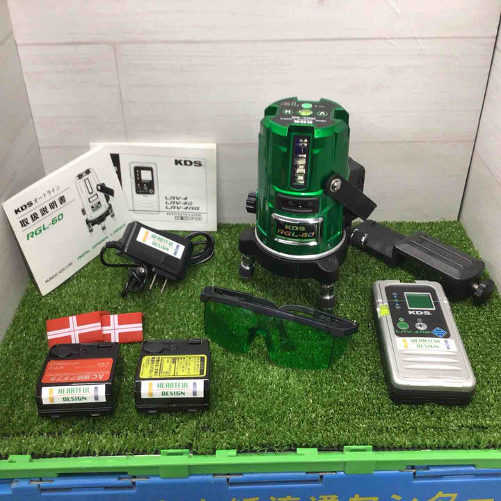 【中古品】〇KDS グリーンレーザー墨出し器 RGL-60  矩十字・横【戸田店】