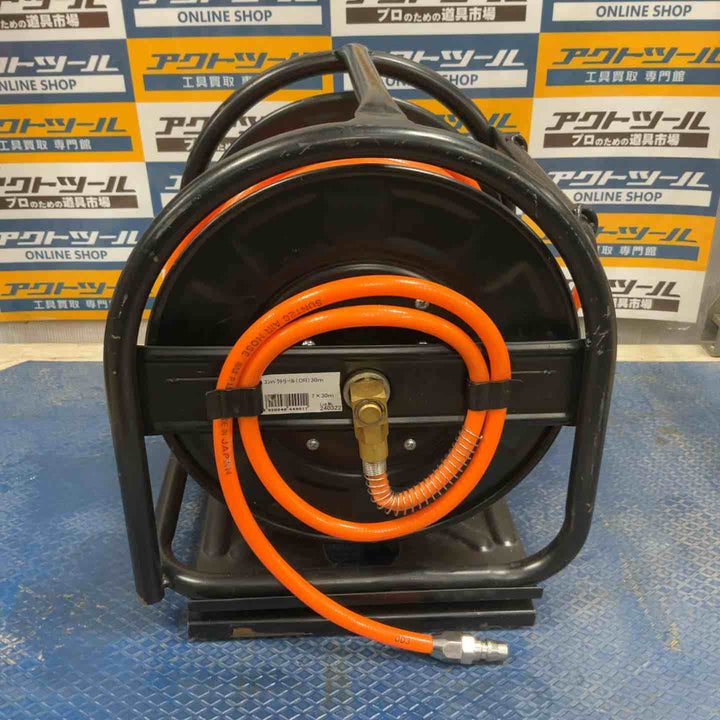 十川産業 コンパクトエアーリール 内径7mm 外径10mm 30M付【草加店】