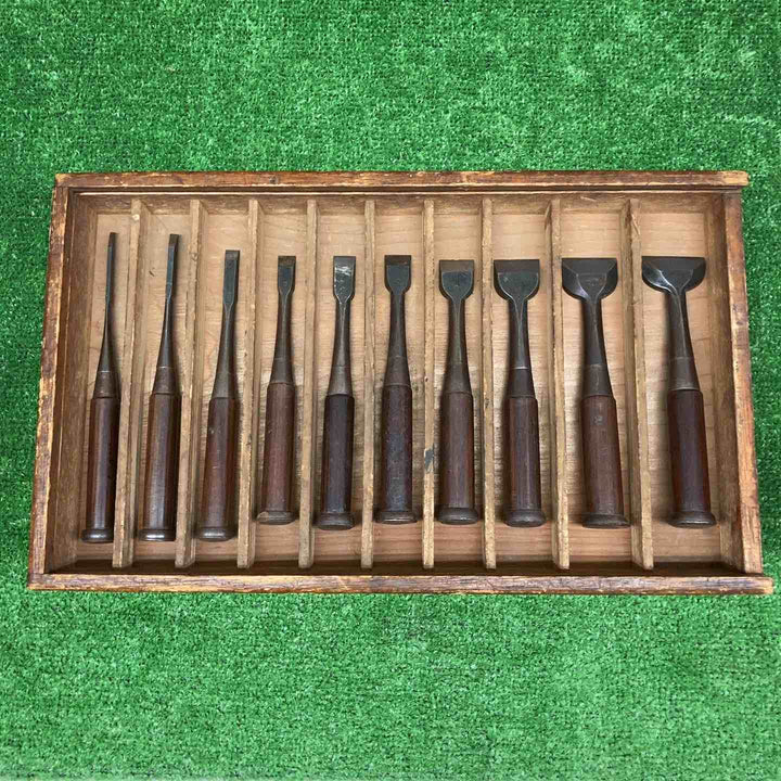 【中古・現状品】 左久弘 銘 のみ 鑿 *10本セット 【鴻巣店】