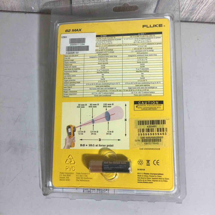 【未使用品】 FLUKE 放射温度計 62MAX 【戸田店】