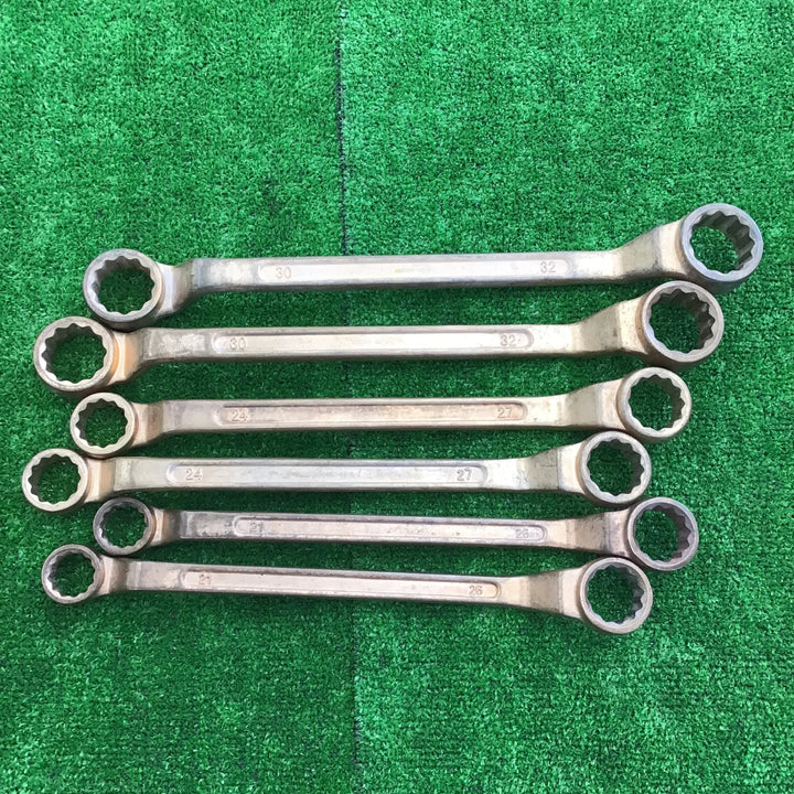 【中古】 防爆工具 メガネレンチ 6本セット X Spark 21x26 2本、30x32 2本、BAXNO 24x27 2本 【桶川店】