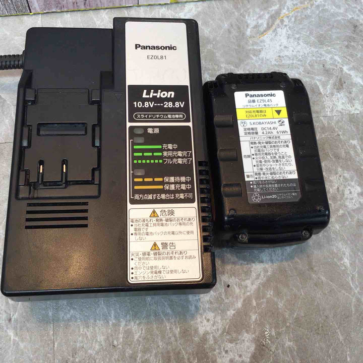 ◇パナソニック(Panasonic) コードレス角穴カッター EZ4543LS2S-B【八潮店】