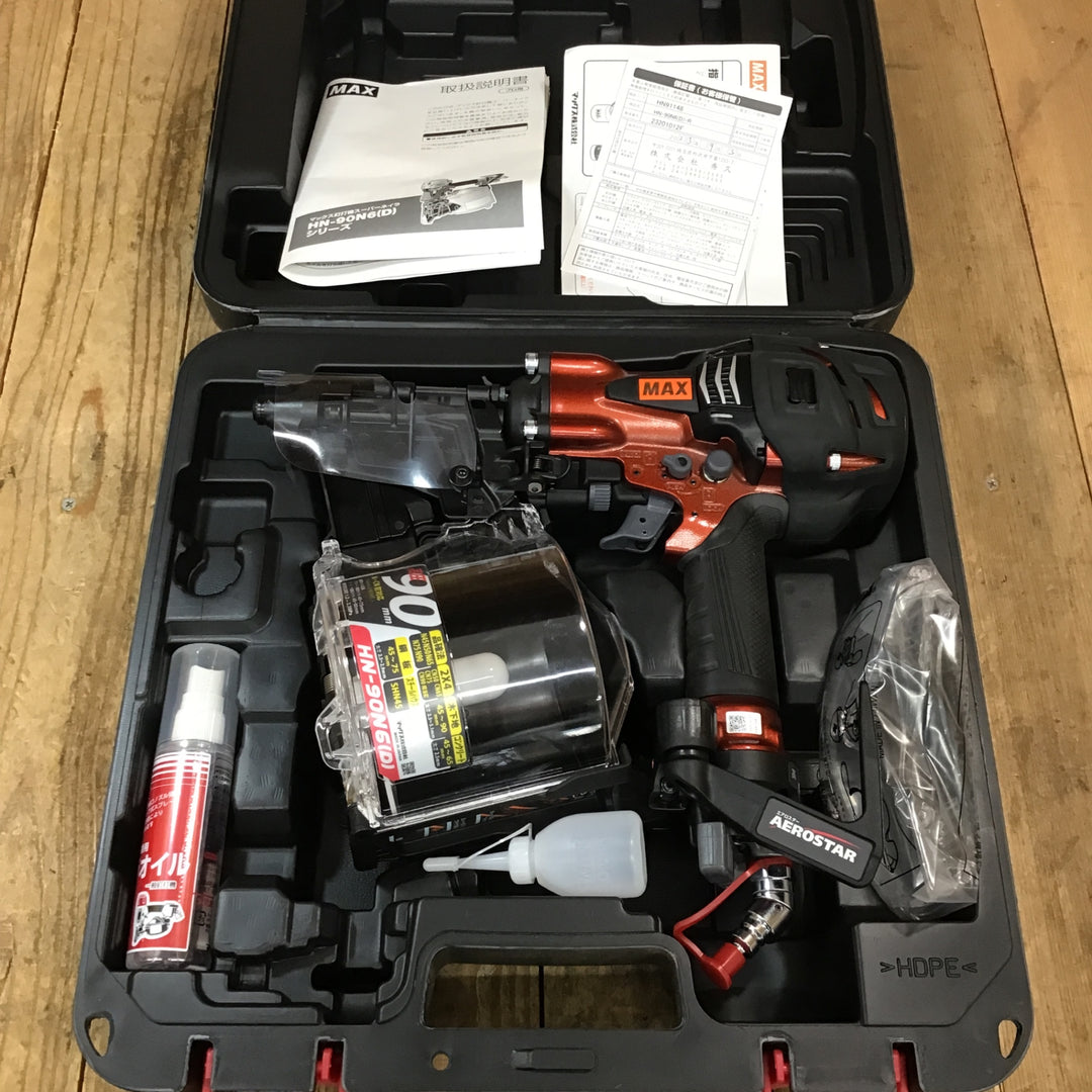 ★マックス(MAX) 高圧エア釘打ち機 HN-90N6(D)-R【所沢店】
