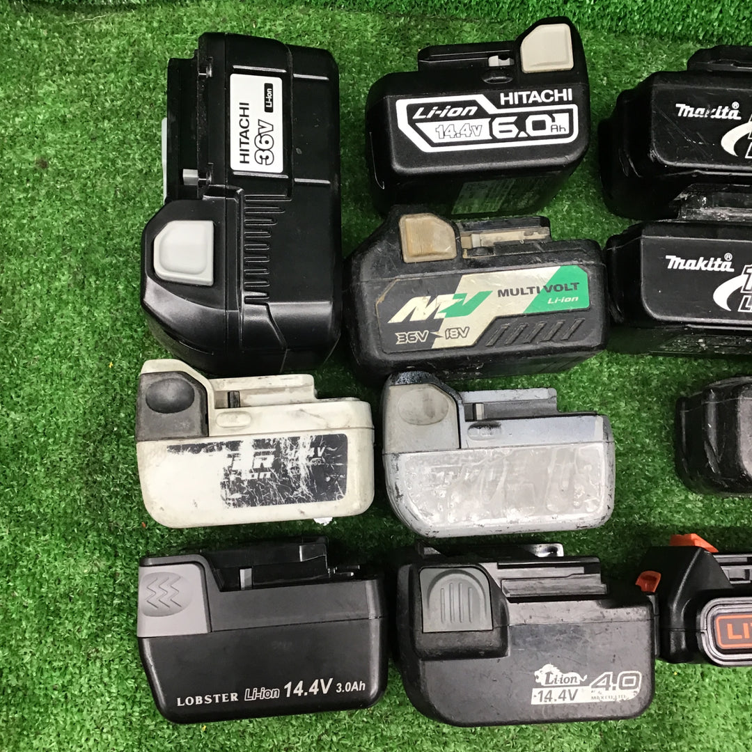 【ジャンク品】makita HiKOKI HITACHIなど リチウムイオンバッテリーセット! 18V 14.4V マルチボルト マキタ 日立 ハイコーキ【桶川店】