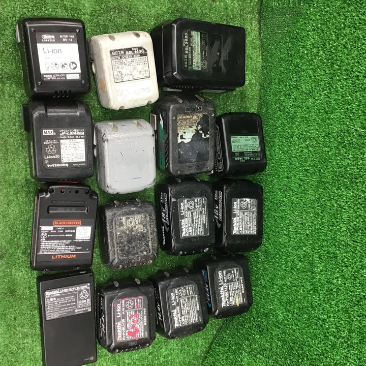【ジャンク品】makita HiKOKI HITACHIなど リチウムイオンバッテリーセット! 18V 14.4V マルチボルト マキタ 日立 ハイコーキ【桶川店】