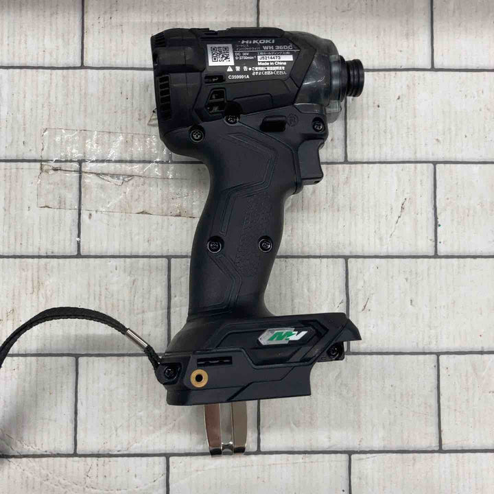 ★ハイコーキ(HIKOKI ※旧:日立工機) コードレスインパクトドライバー WH36DC(2XPSZ)(B)【所沢店】