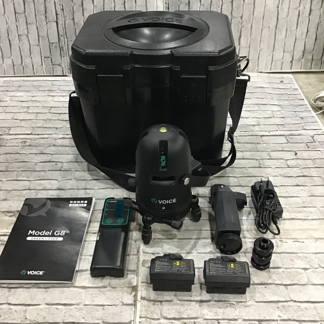 〇VOICE レーザー墨出し器 フルライングリーンレーザー Model-G8【川口店】