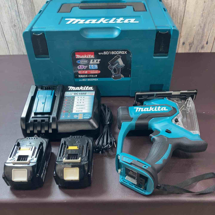 【中古美品】 マキタ(makita) 18V コードレスボードカッタ SD180DRGX 充電式  フルセット 【東大和店】