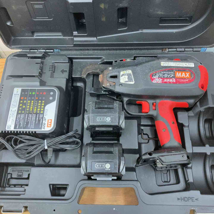 【中古品】★マックス(MAX) 鉄筋結束機 リバータイア RB-399A-B2C/40A フルセット 14.4V【柏店】