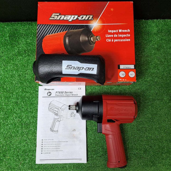 スナップオン/Snap-on 1/2sq エアインパクトレンチ PT650J レッド【岩槻店】