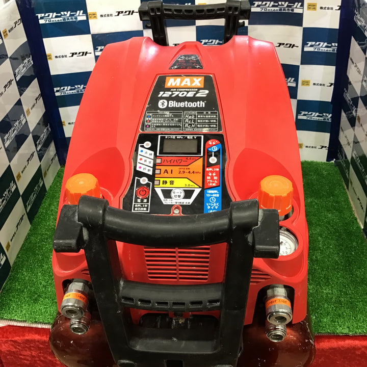 ★マックス(MAX) エアコンプレッサー AK-HH1270E2_レッド【草加店】