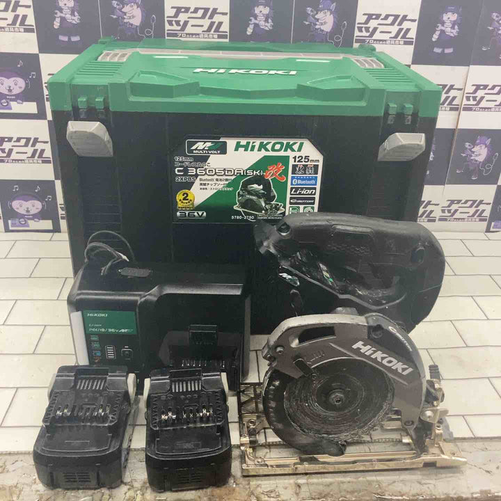 ★ハイコーキ(HIKOKI ※旧:日立工機) コードレス丸のこ C3605DA(SK)(2XPBS)【所沢店】