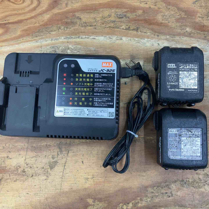 【中古品】★マックス(MAX) 鉄筋結束機 リバータイア RB-399A-B2C/40A フルセット 14.4V【柏店】