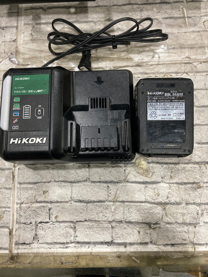 ★ハイコーキ(HIKOKI ※旧:日立工機) コードレスセーバーソー CR36DA(XP) 切断能力:軟鋼Φ130mm、塩ビΦ130mm、木材 120mm、軟鋼板19mm【川口店】