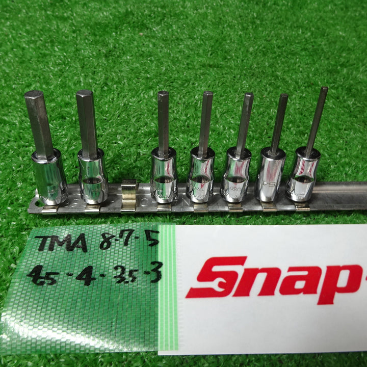 スナップオン/Snap-on ヘックスソケット 19個セット インチ、ミリ TMA 7個、FA 6個、FAM 6個【岩槻店】