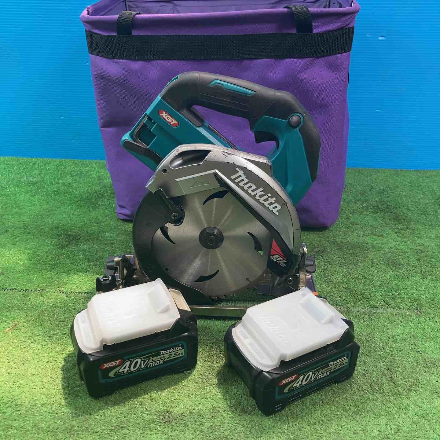 ★マキタ(makita) コードレス丸のこ HS001GZ ◇40Vmax2.5Ahバッテリー2個付【岩槻店】 ☆マキタ(makita) コードレス丸のこ HS001GZ ◇40Vmax2.5Ahバッテリー2