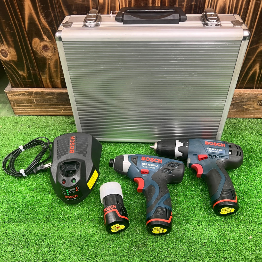 BOSCH/ボッシュ インパクトドライバ GDR10.8V-LI コードレスドリルドライバ GSR10.8V-LI バッテリ×3個 【桶川店】