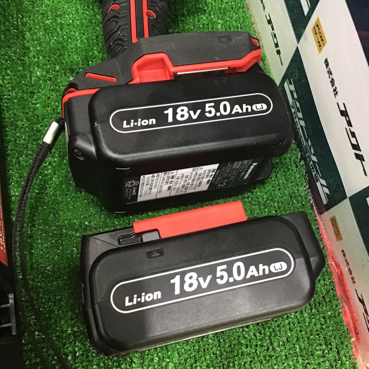 〇パナソニック 充電インパクトドライバー EZ1PD1 デュアル(14.4V/18V対応)+BRAIN 電子クラッチ搭載 18V高容量5.0Ah電池パック×2個・充電器・アタッチメント・プラスチックケース付 EXENA Pシリーズ レッド EZ1PD1J18A1R【草加店】