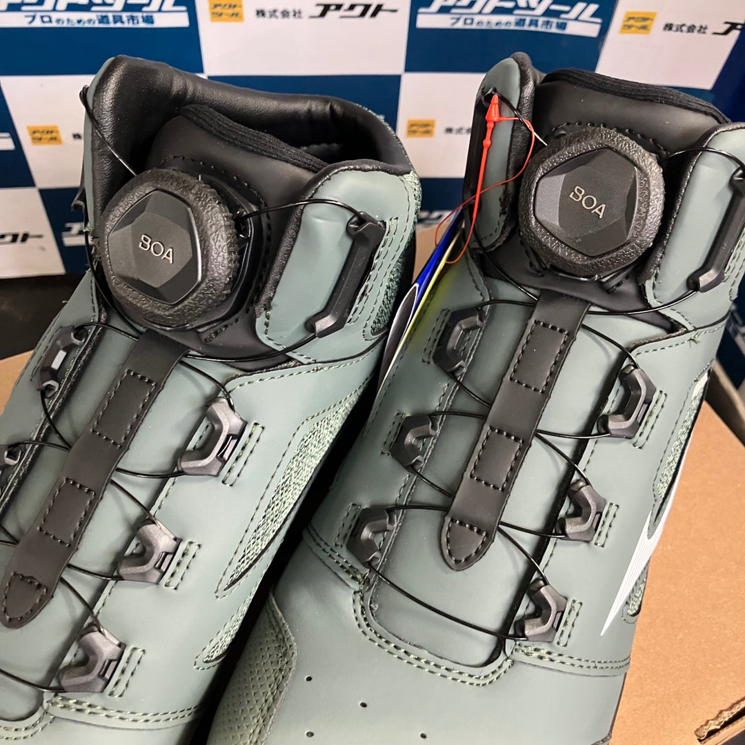 ミズノ MIZUNO 安全靴 F1GA220336 オールマイティ 26.5cm カーキ&ホワイト【草加店】