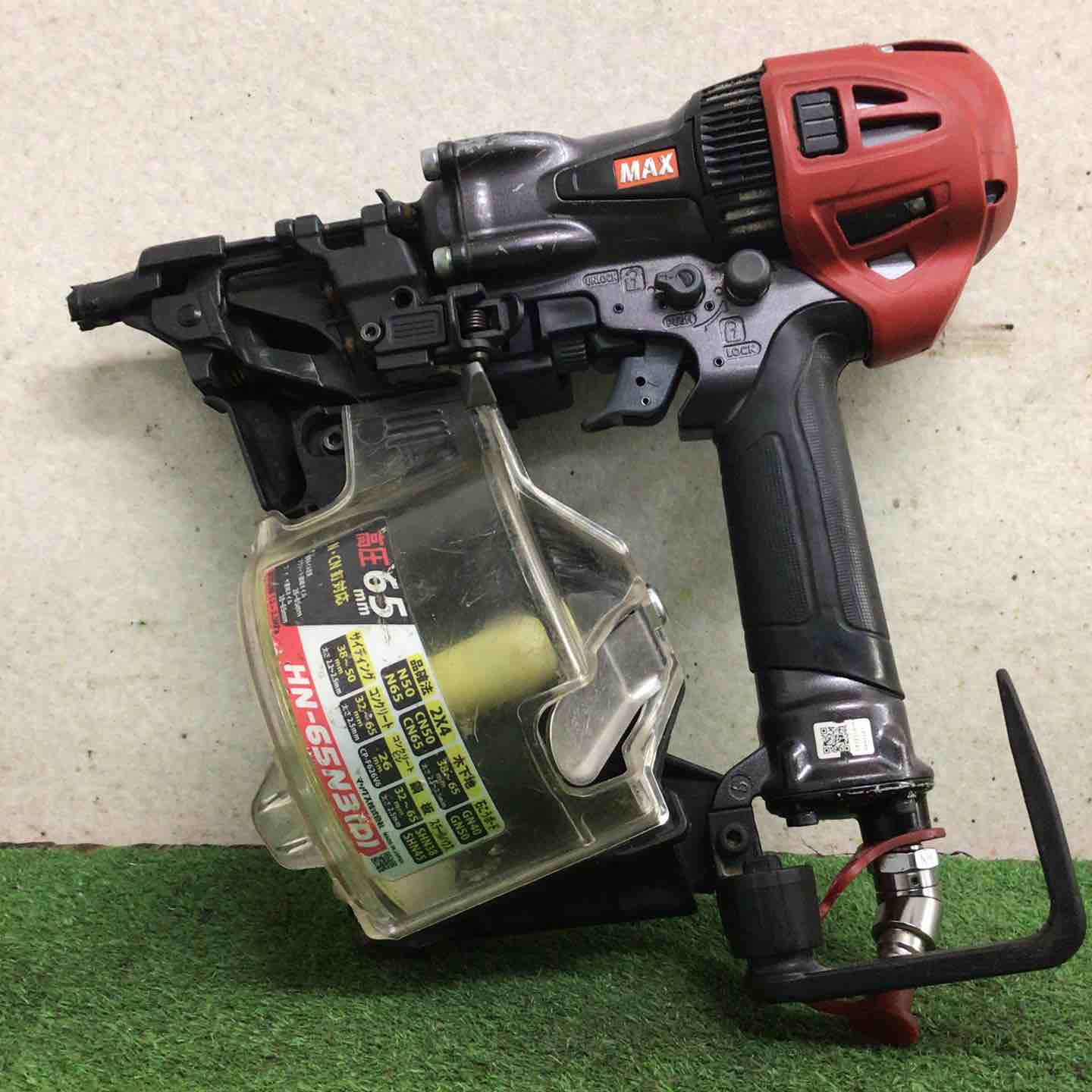★マックス(MAX) 高圧エア釘打ち機 HN-65N3(D)-G【町田店】 ☆マックス(MAX) 高圧エア釘打ち機 HN-65N3(D)-G【町田店