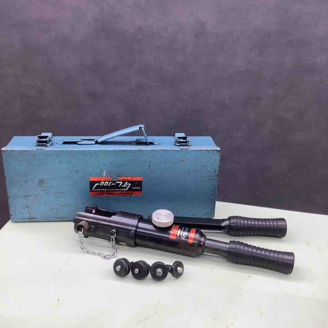 手動 油圧 圧着器 GL-100 KAMEKURA カメクラ 圧着機 かしめ 電気工事【越谷店】