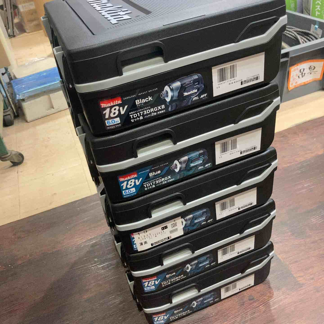 マキタ(makita) コードレスインパクトドライバー TD173DRGX4台 TD173DRGXB1台の合計5台セット品【町田店】