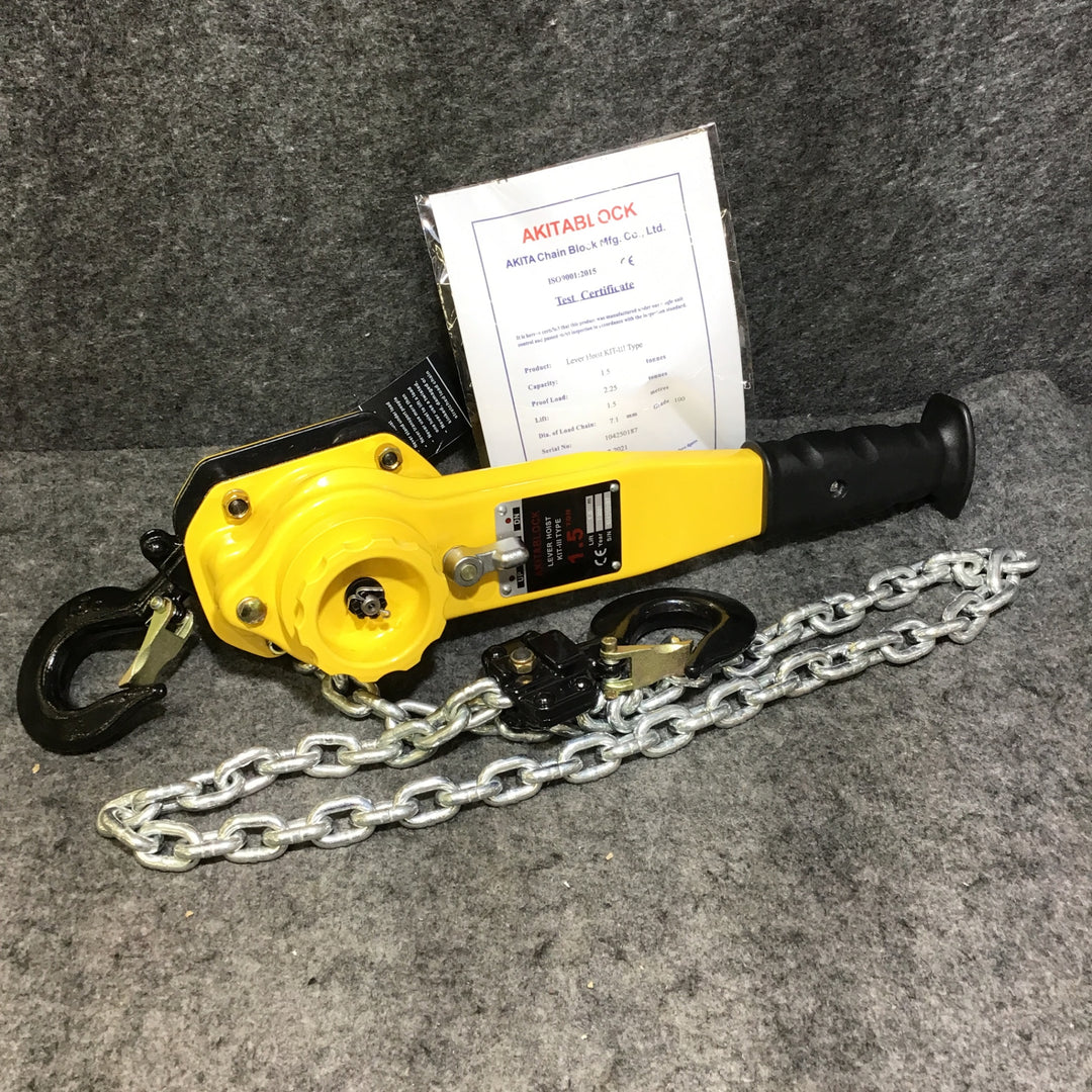 AKITA アキタブロック レバーホイスト KIT-3 TYPE 1.5t レバーブロック【桶川店】