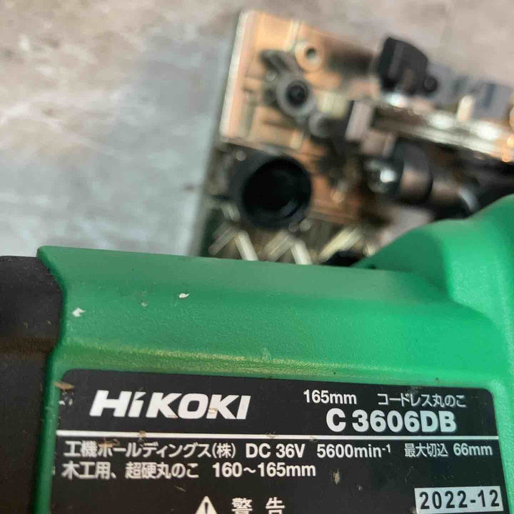 ★ハイコーキ(HIKOKI ※旧:日立工機) コードレスマルノコ C3606DB(NN)【八潮店】