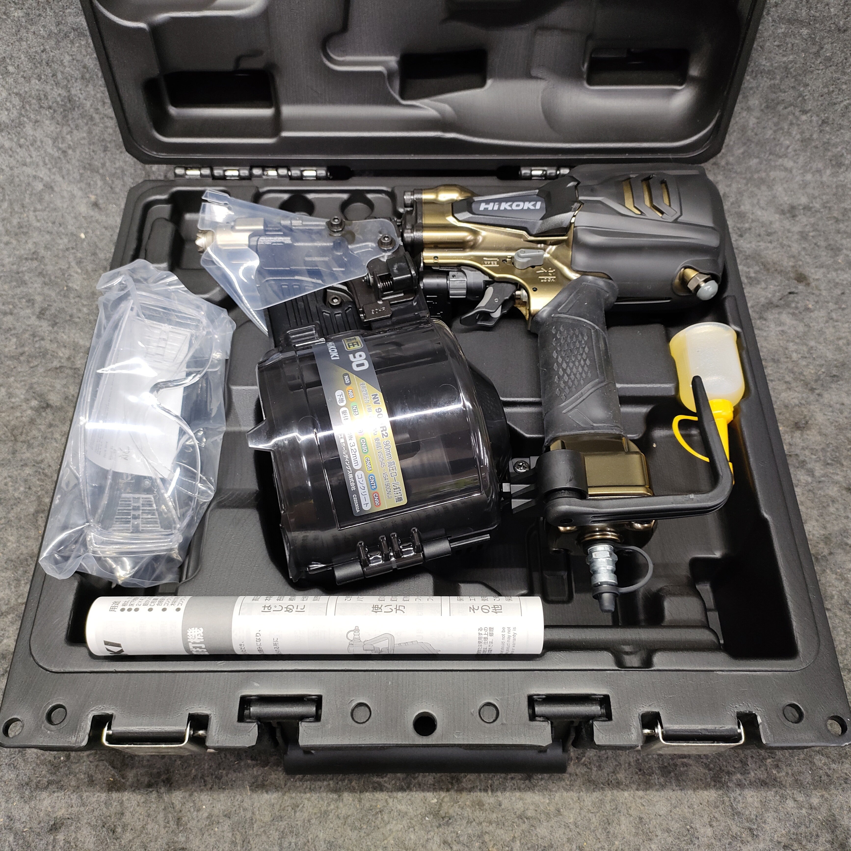 [専用出品]hig ☆ハイコーキ(HIKOKI ※旧:日立工機) 高圧エア釘打ち機 NV90HR2(N