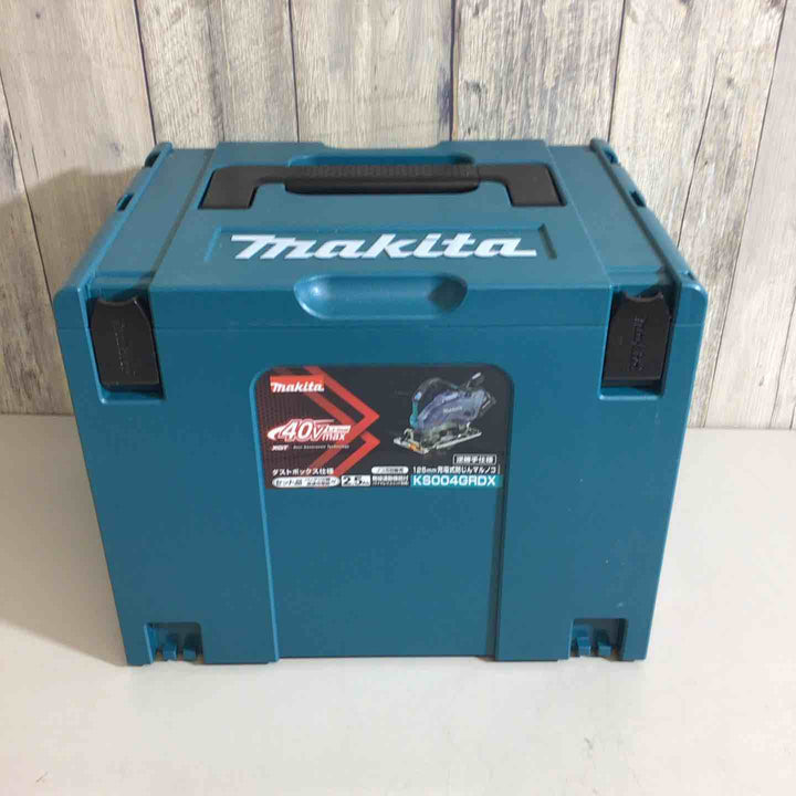 【未使用品】★純正バッテリー2個&充電器付き★マキタ(makita) コードレス防じん丸ノコ KS004GRDX【戸田店】