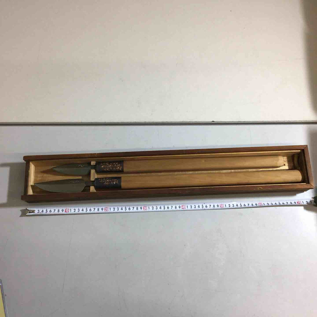 【未使用品】 希少 石流 槍鉋 2本 約690mm 約710mm 【戸田店】
