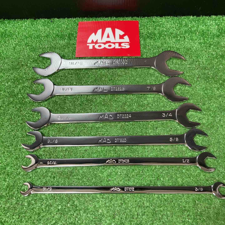 【未使用品(店頭展示品)】マックツール(MACTOOLS)メトリック 薄型スパナ 6本セット DT3032・2628・2224・1820・1416・1012【岩槻店】