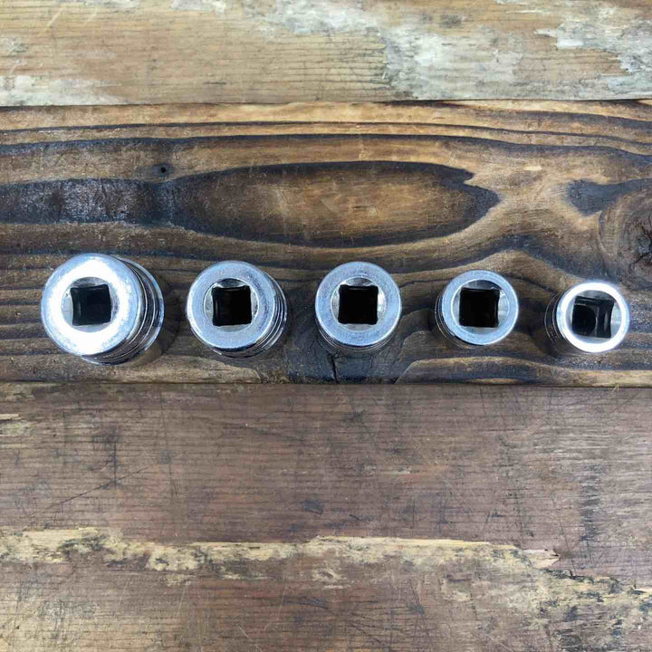 【中古品】MIRROR TOOL KTC 12角ソケット 5点セット 13, 14, 17, 19, 22 差込角3/8【柏店】