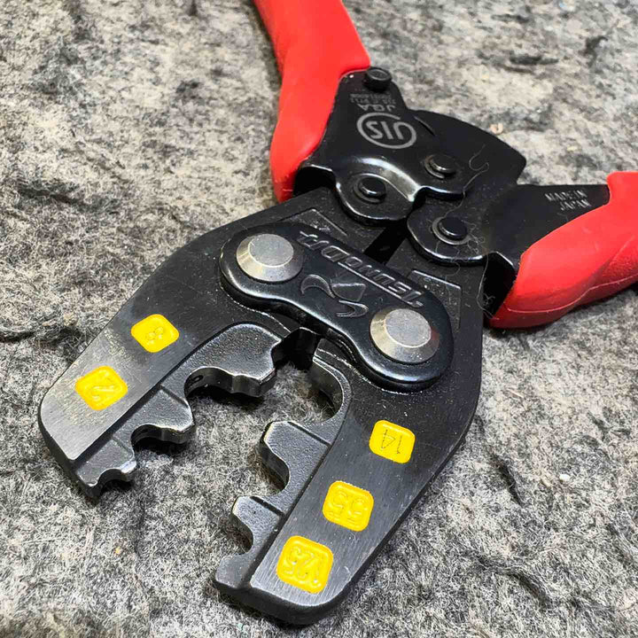 【中古美品】 ツノダ 手動圧着工具 まとめ 4点 電工 施設 電気 【桶川店】