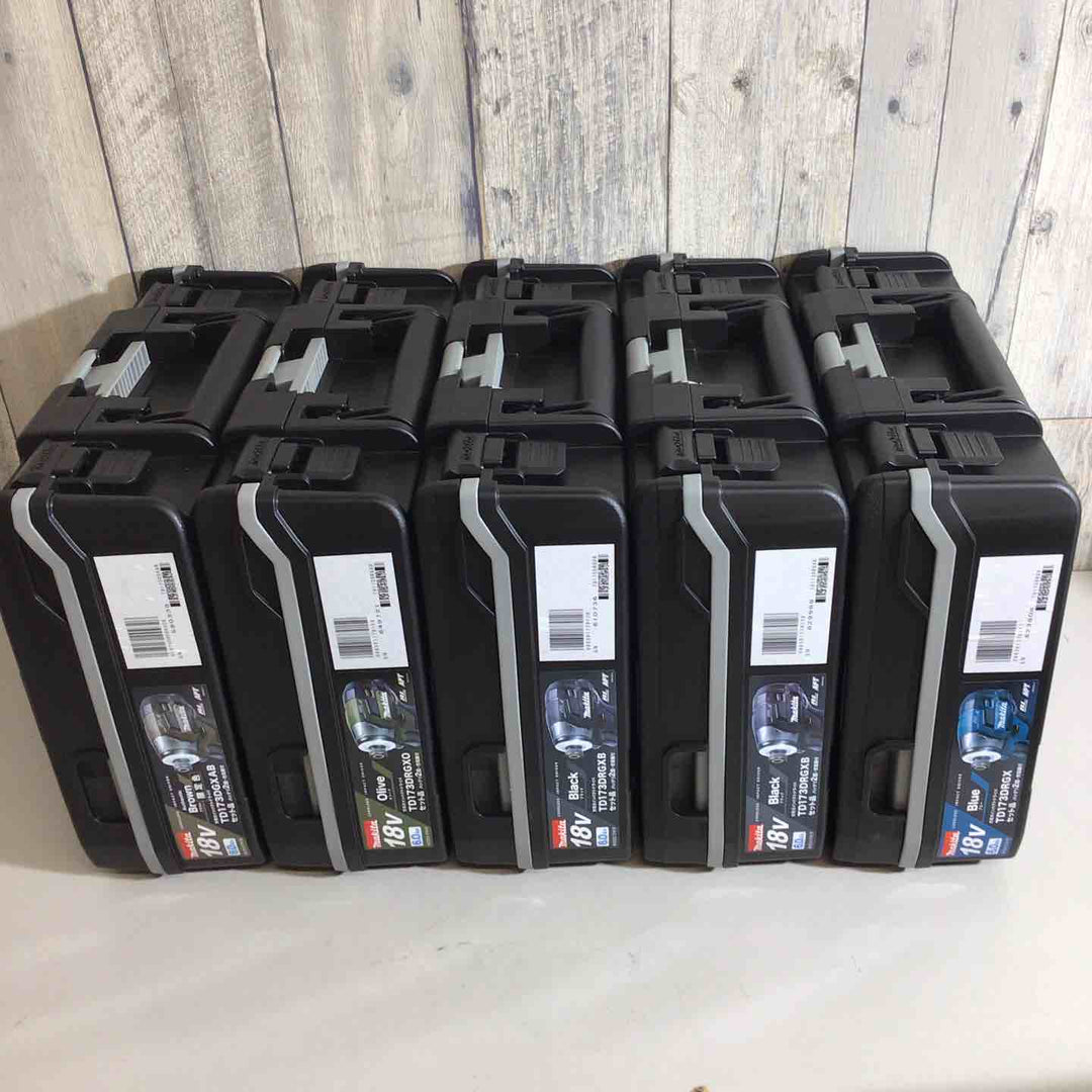 【未使用品】マキタ(makita) コードレスインパクトドライバーTD173DRGX TD173DRGXB TD173DRGXO ブルー 青 ブラック 黒 オリーブ 5台セット【戸田店】