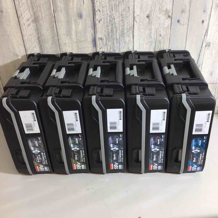 【未使用品】マキタ(makita) コードレスインパクトドライバーTD173DRGX TD173DRGXB TD173DRGXO ブルー 青 ブラック 黒 オリーブ 5台セット【戸田店】