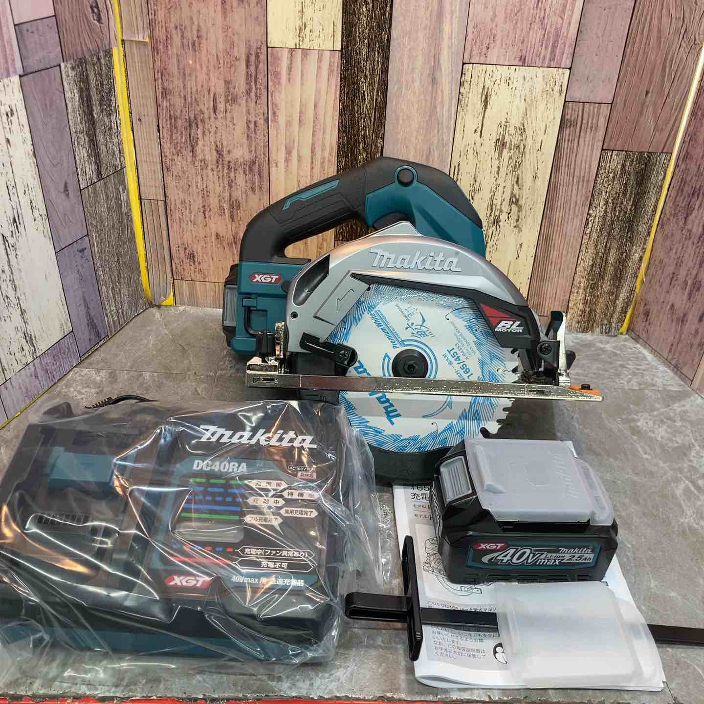 【未使用品】マキタ(makita) 40V コードレス丸のこ HS002GRDX バッテリー2個・充電器付属【八潮店】 未使用品】マキタ makita 40V コードレス丸のこ HS002GRDX 充電器