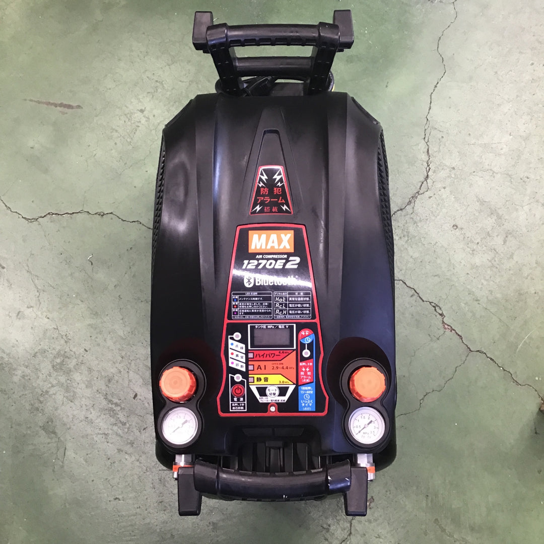 【オータムセール!美品】 マックス(MAX) エアコンプレッサー AK-HH1270E2_ブラック【桶川店】