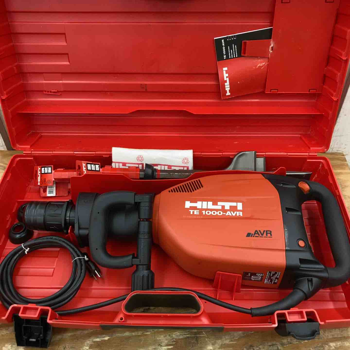 美品】☆ヒルティ(Hilti) コード式ハツリ機 TE1000-AVR 解体ハンマー 