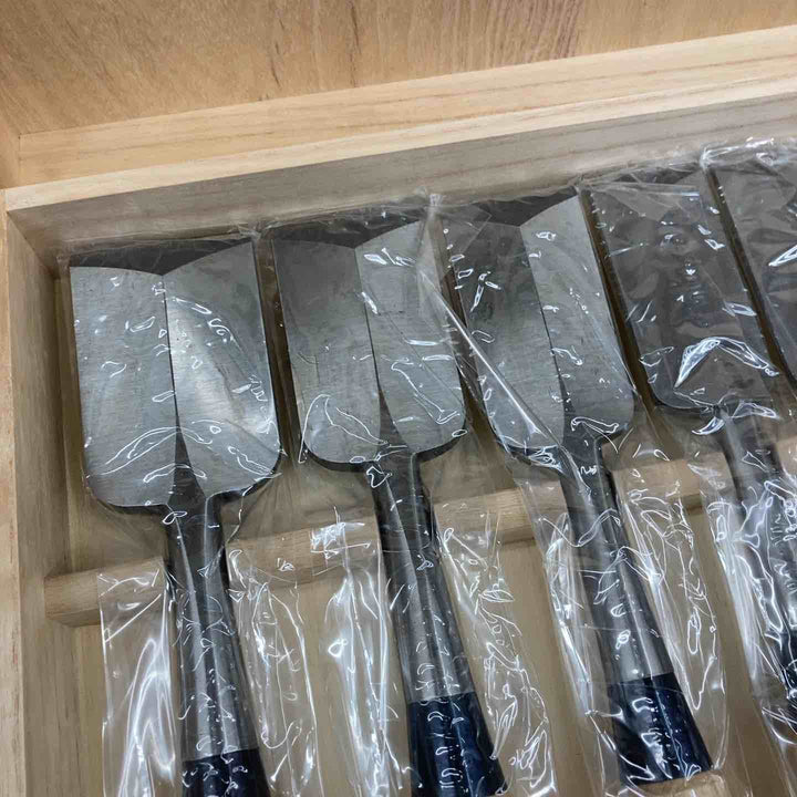 厚鑿 総磨 シノギ 白樫柄 10本組 【桶川店】