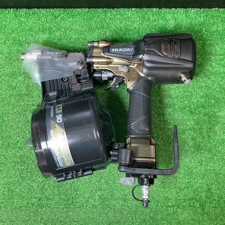 【中古品】★ハイコーキ(HIKOKI ※旧:日立工機) 高圧エア釘打ち機 NV90HR2(S)【岩槻店】
