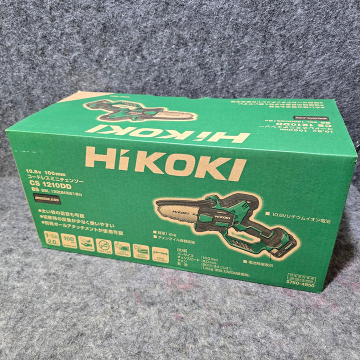 【未使用品】ハイコーキ(HIKOKI ※旧:日立工機) 100mmコードレスミニチェンソー CS1210DD(BS)【桶川店】