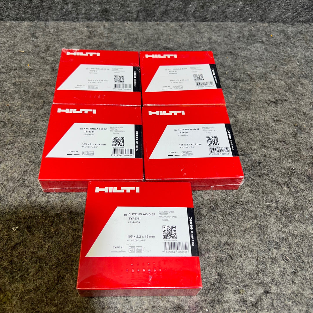 ヒルティ(HILTI) 切断砥石 AC-D SP 105X2.2X15mm TYPE 41 5箱セット【桶川店】