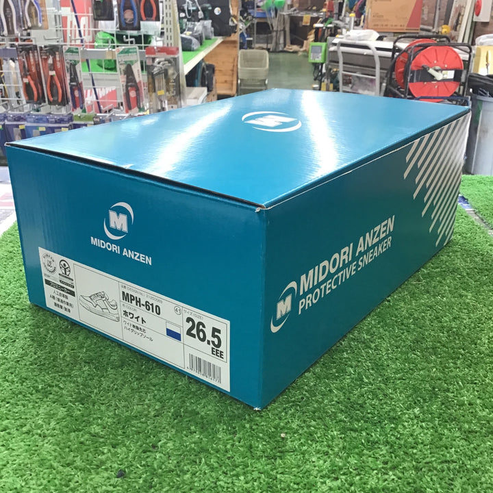 【未使用】 ミドリ安全 安全靴 超耐滑ワイド樹脂先芯入りスニーカー MPH-610 26.5cm 【桶川店】