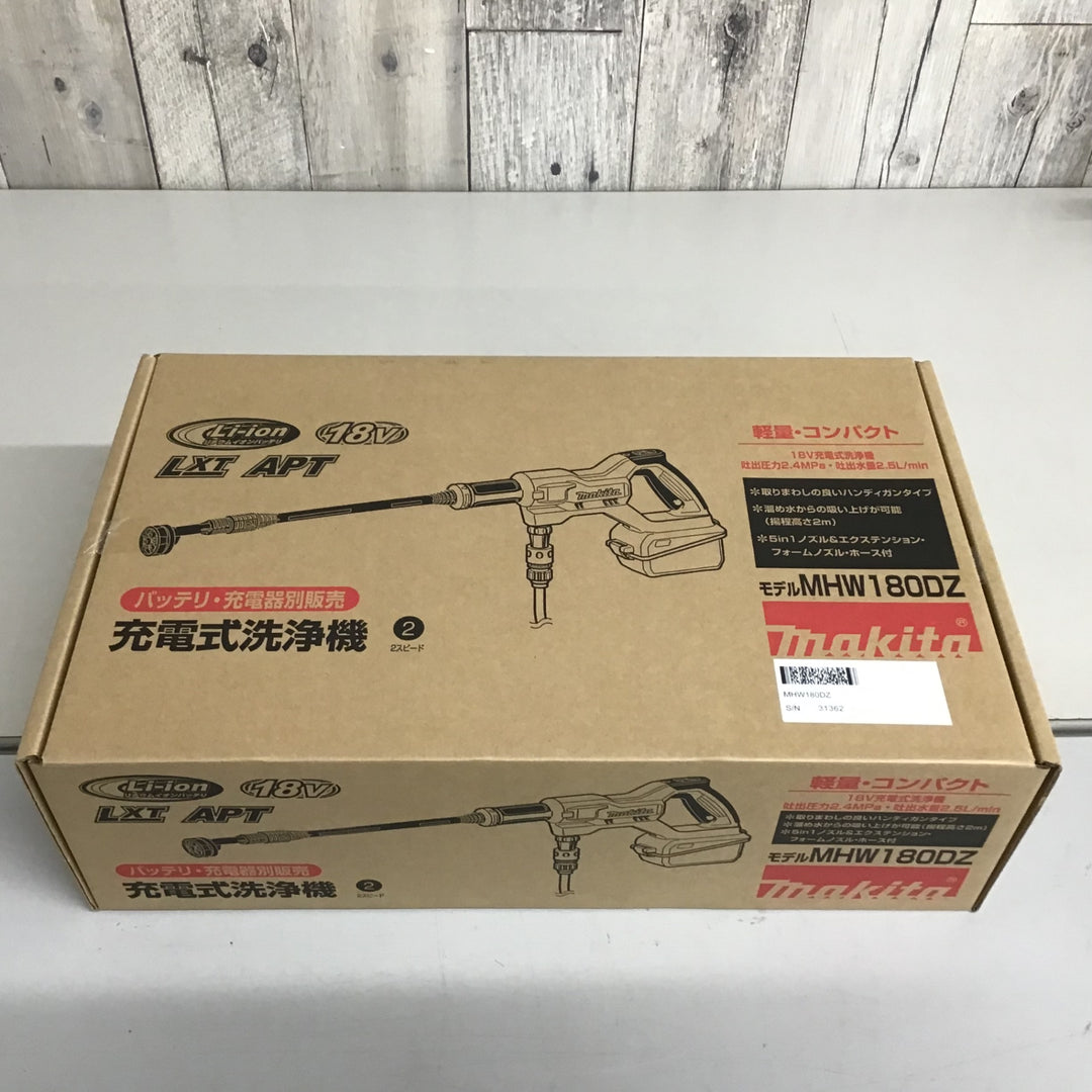 【未使用品 未開封】★マキタ(makita) コードレス高圧洗浄機 MHW180DZ【戸田店】