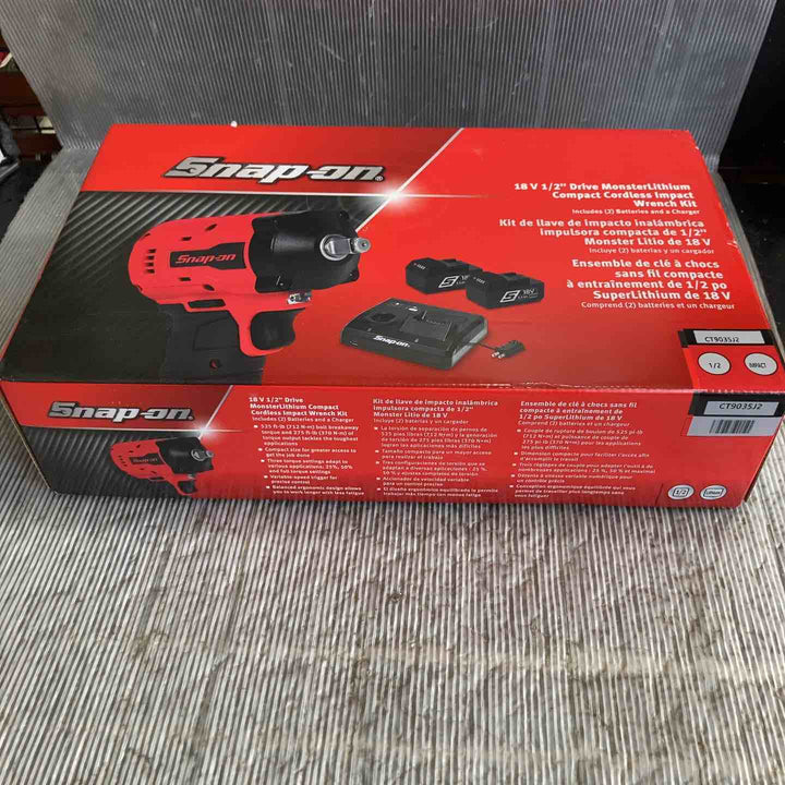 【未使用】Snap-on(スナップオン) 1/2 コードレスインパクトレンチ CT9035J2 【草加店】