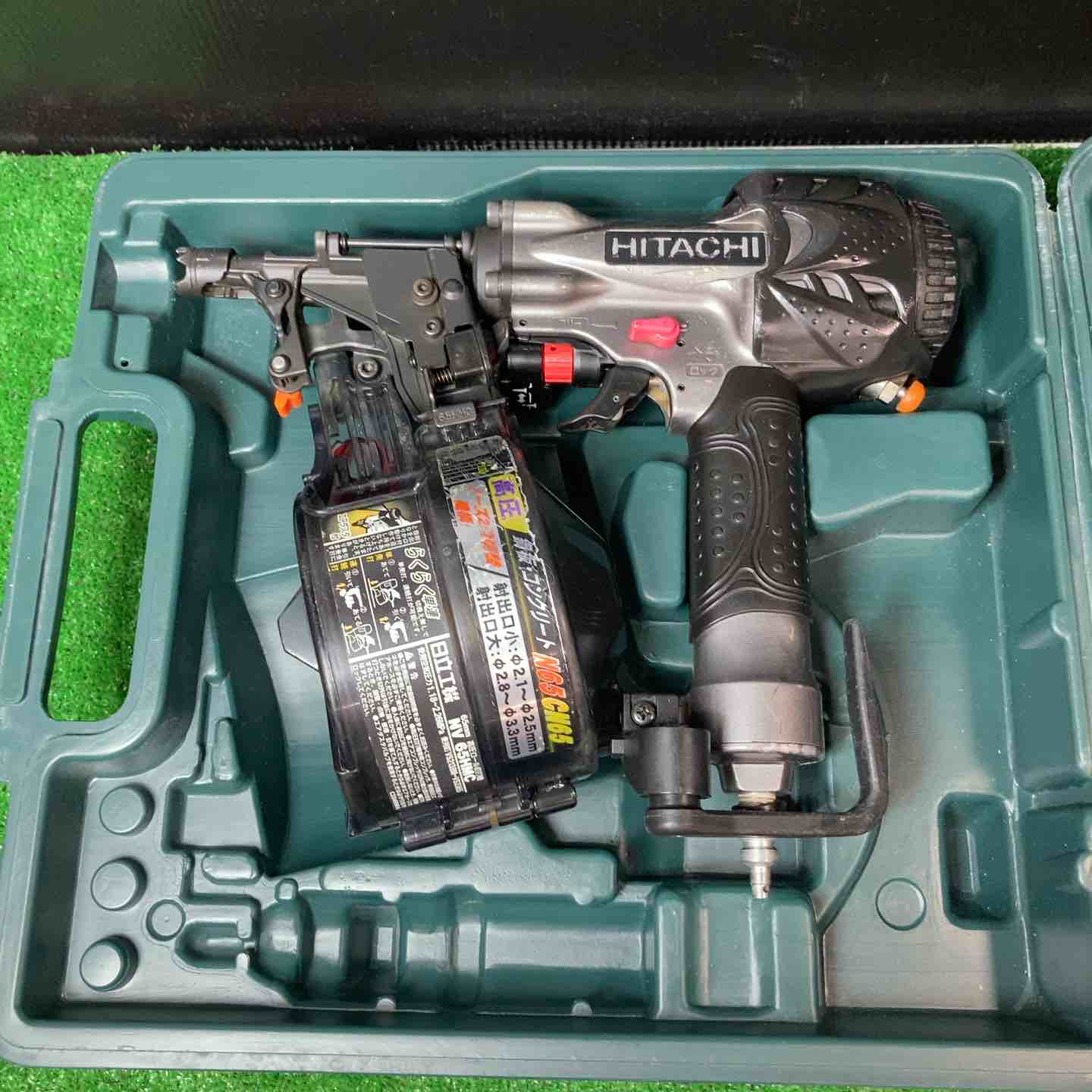 中古品】ハイコーキ(HIKOKI ※旧:日立工機) 高圧エア釘打ち機 NV65HMC(G